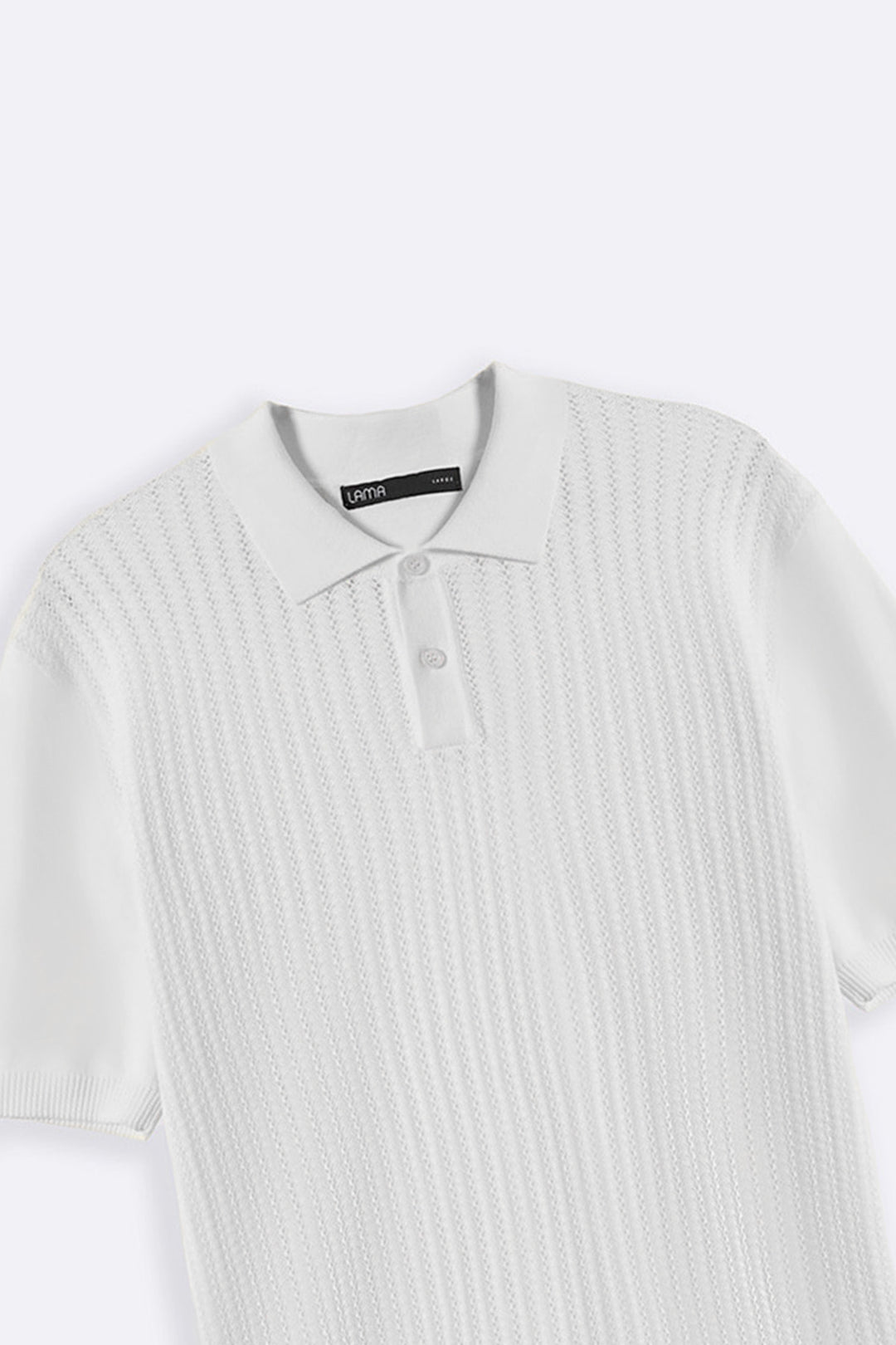 OFF WHITE TEXTURED POLO