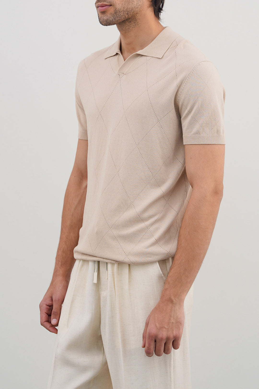 BEIGE POLO SHIRT