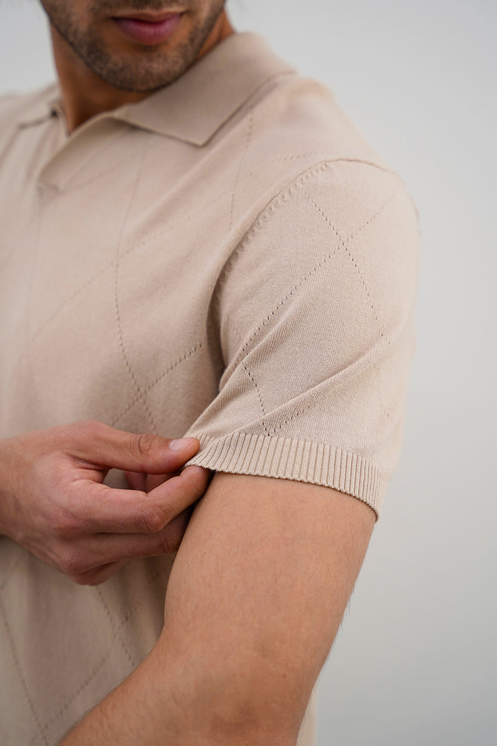 BEIGE POLO SHIRT