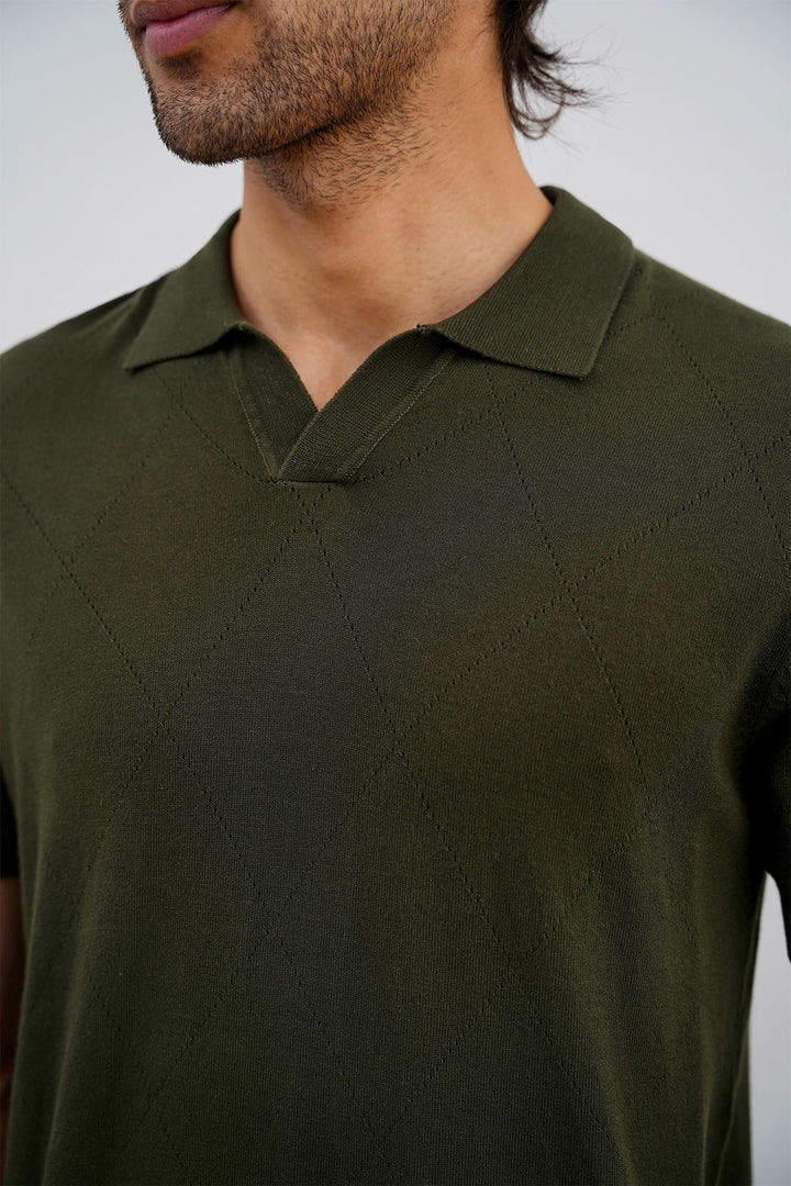 OLIVE POLO SHIRT