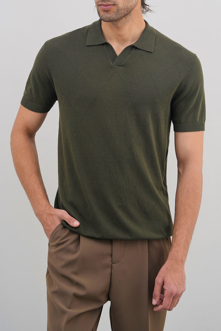 OLIVE POLO SHIRT