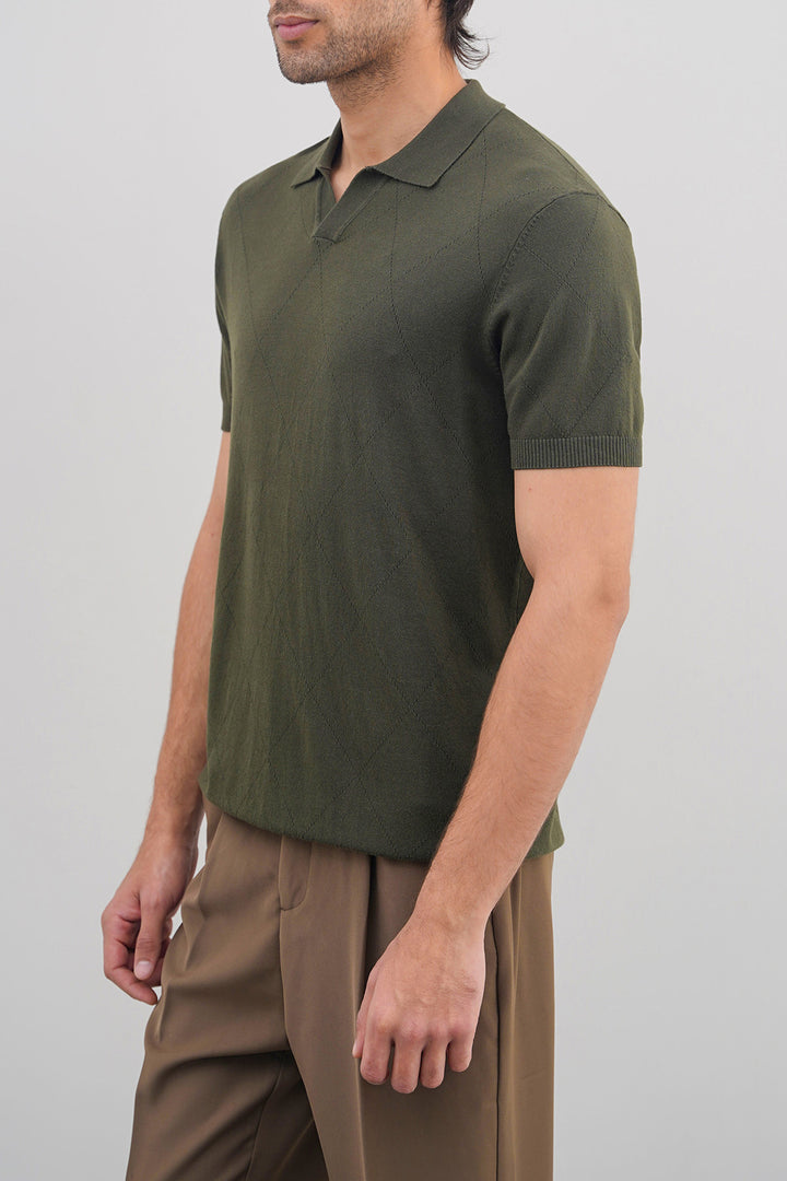 OLIVE POLO SHIRT