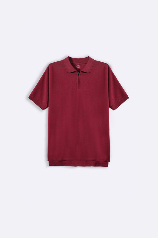 QUARTER ZIP POLO