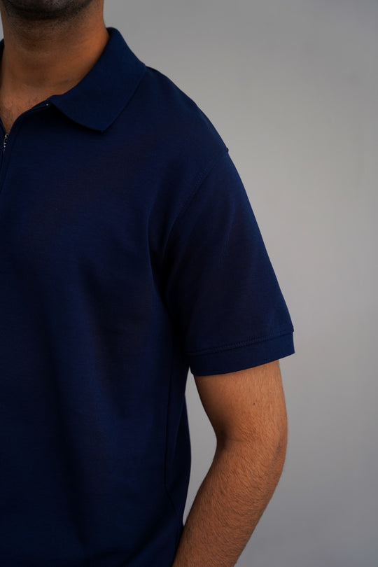 QUARTER ZIP POLO
