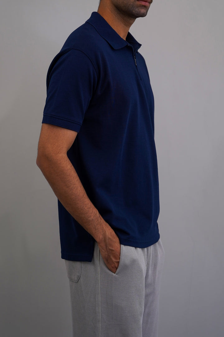 QUARTER ZIP POLO
