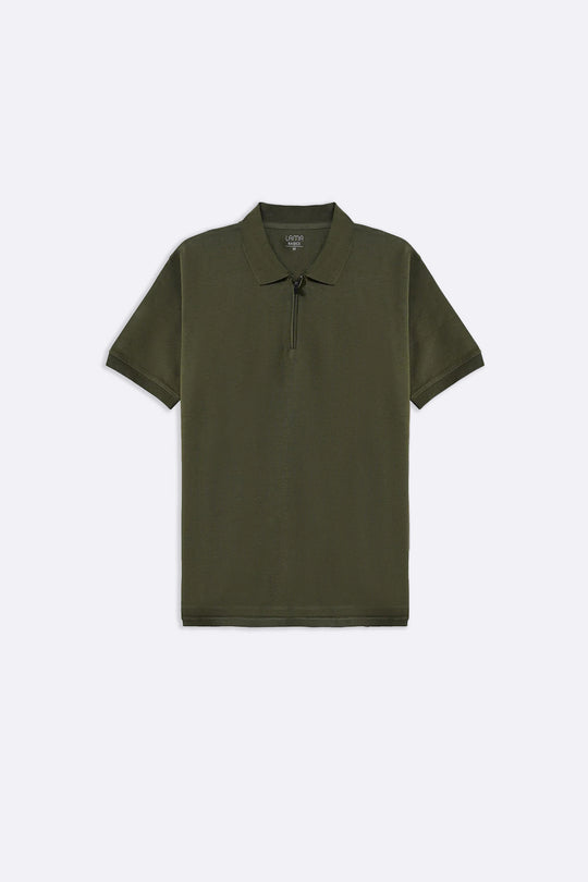 QUARTER ZIP POLO