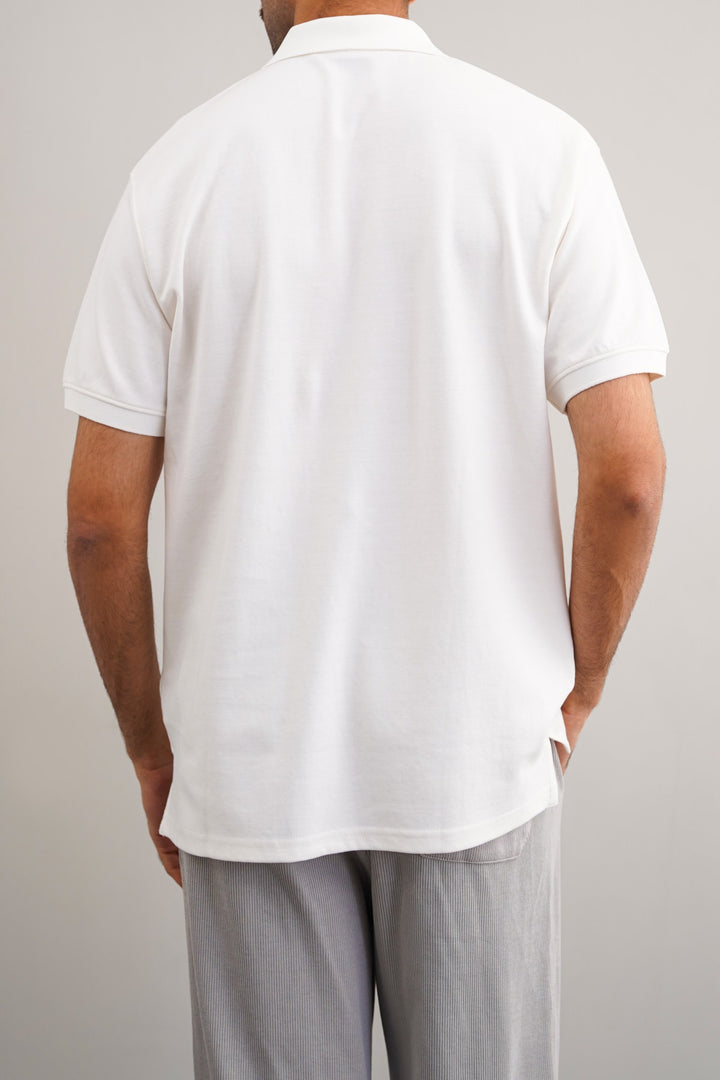 QUARTER ZIP POLO