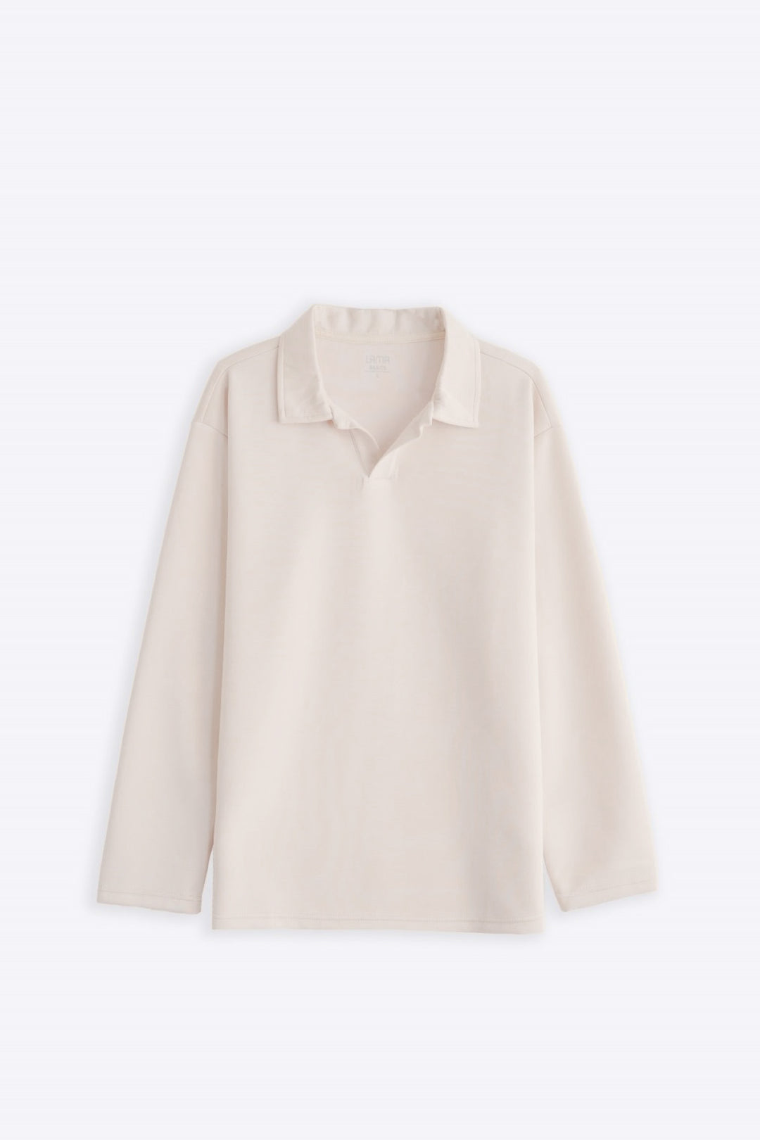 IVORY POLO SHIRT WITH JOHNY COLLAR