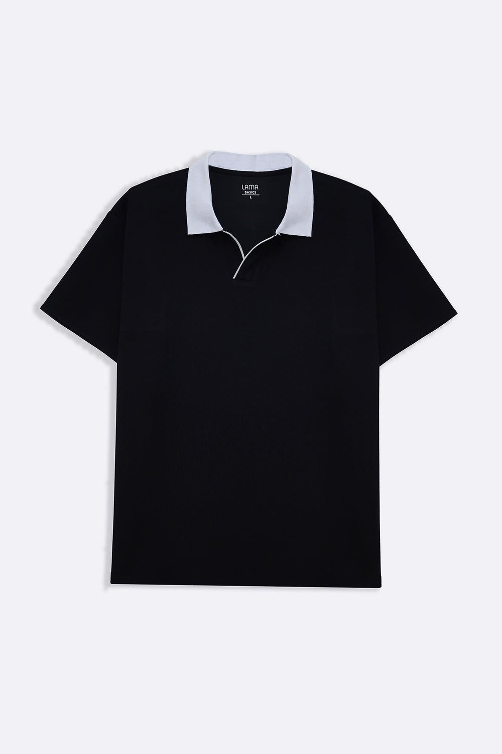 BLACK ACCENT COLLAR POLO