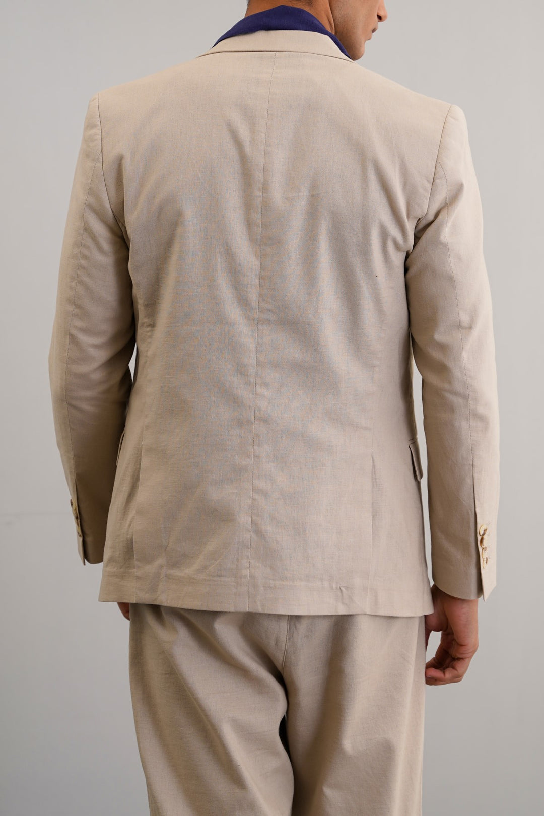 BEIGE RESORT LINEN BLAZER