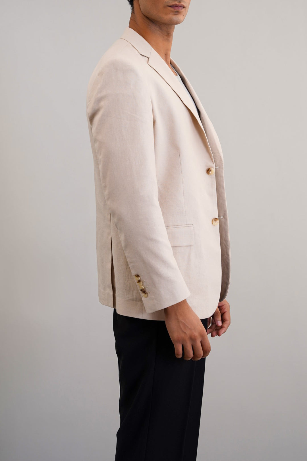 IVORY RESORT LINEN BLAZER
