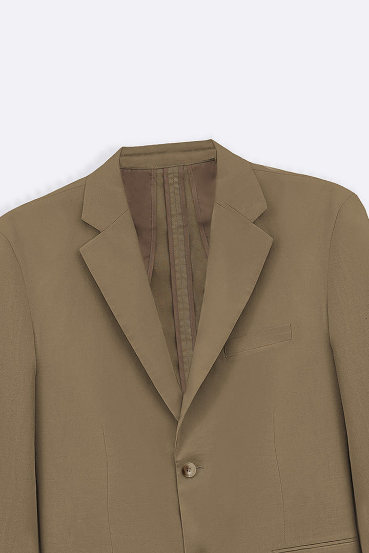 TAUPE RESORT LINEN BLAZER