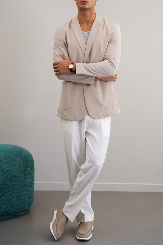 TAUPE PERFORMANCE BLAZER