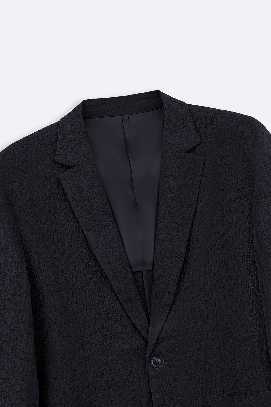 NAVY SEERSUCKER BLAZER