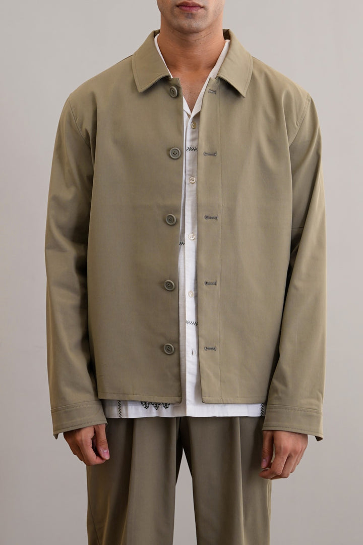 KHAKI LIGHT COTTON JACKET