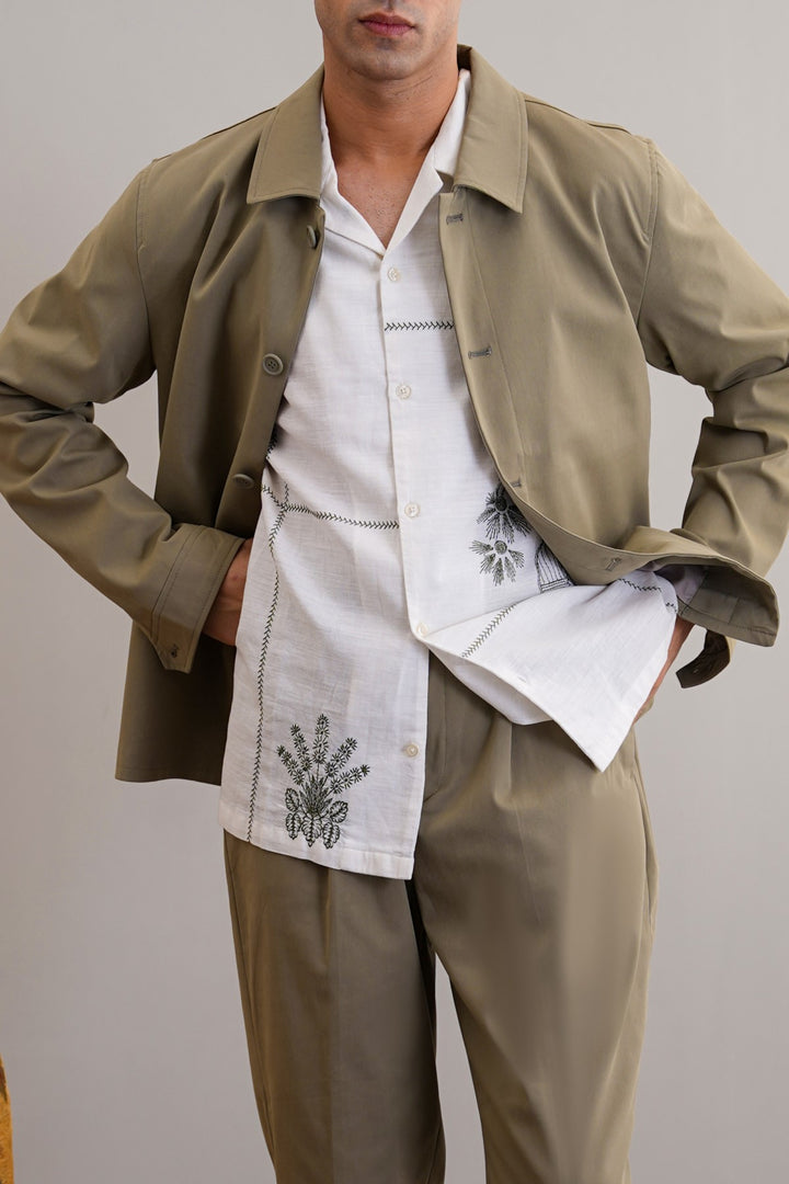 KHAKI LIGHT COTTON JACKET
