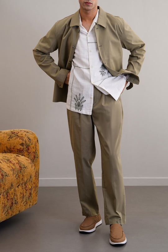 KHAKI LIGHT COTTON JACKET