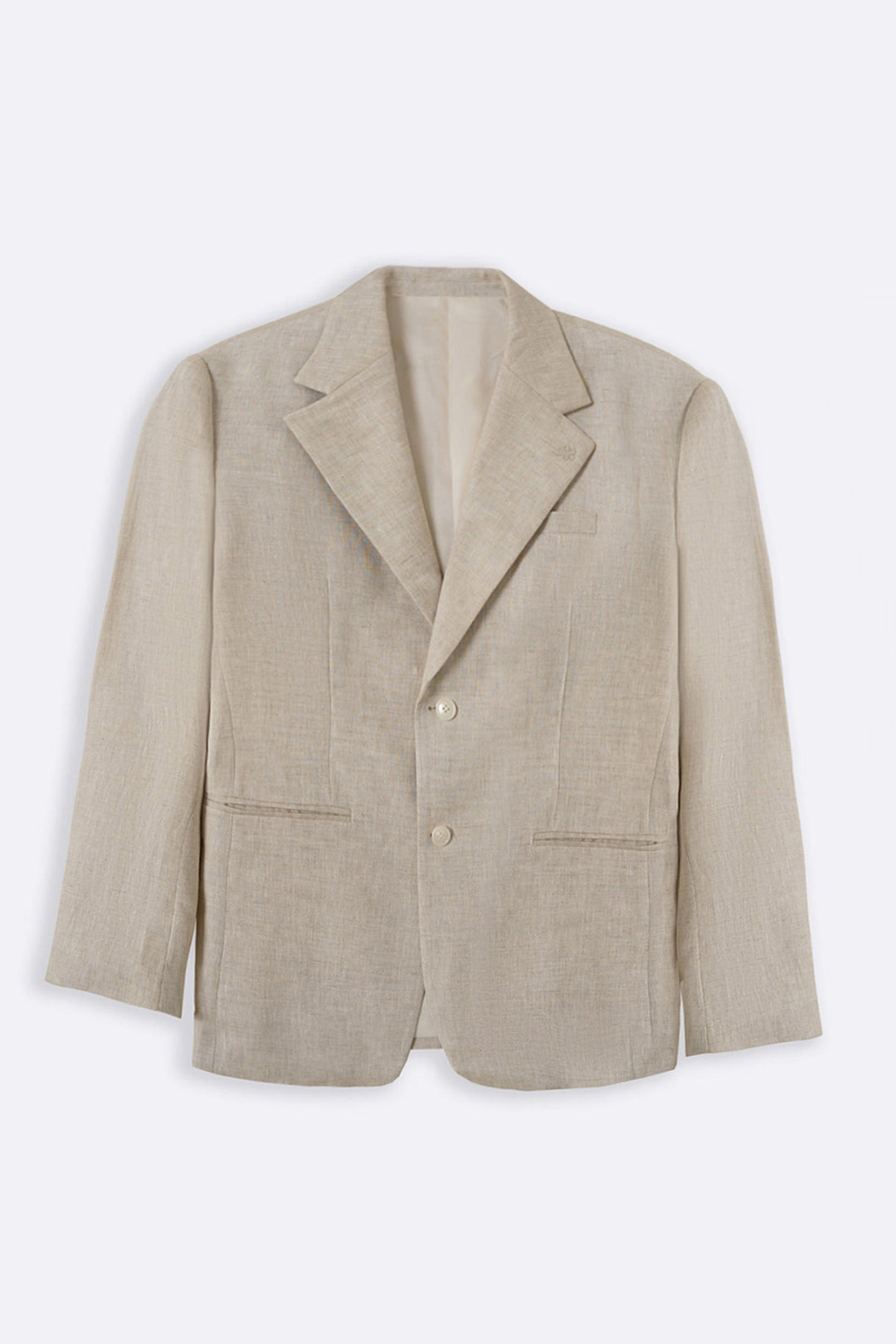 BEIGE PURE LINEN BLAZER