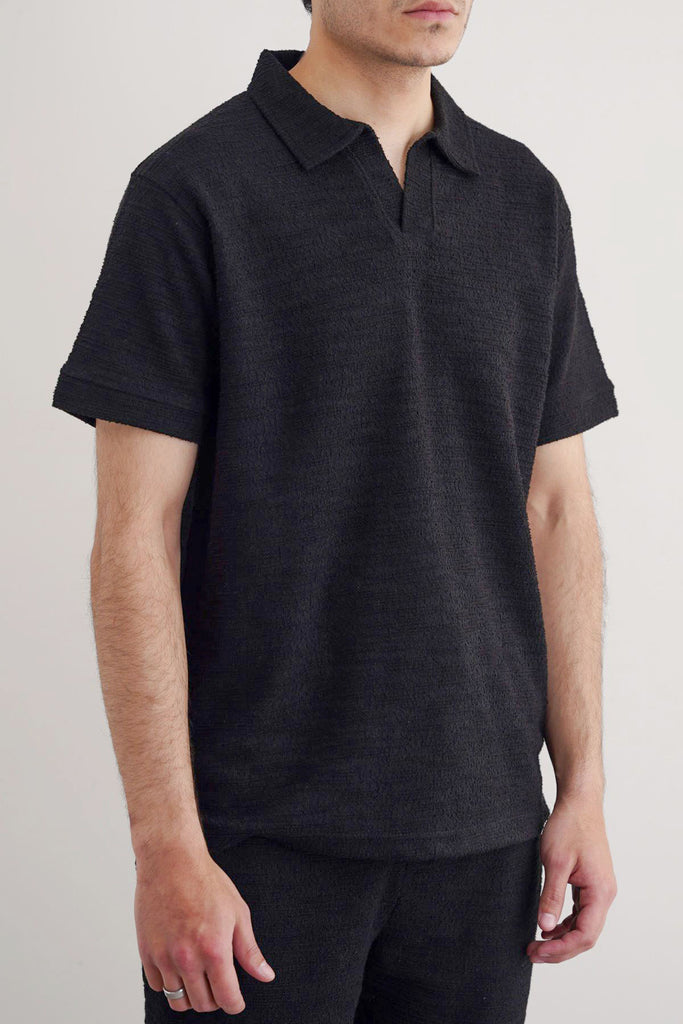 Tシャツ・カットソー MA' RY' YA SS25 Boucle cotton polo shirt (YPK002 C8) BOUCLE-KNIT POLO – Lama Retail