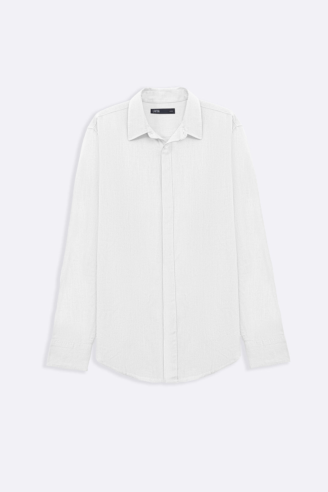 WHITE SHIRT WITH HIDDEN PLACKET