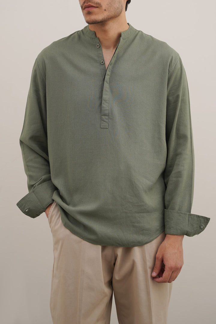 HALF PLACKET SHIRT