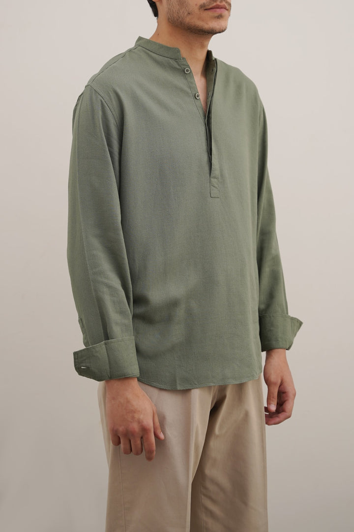 HALF PLACKET SHIRT