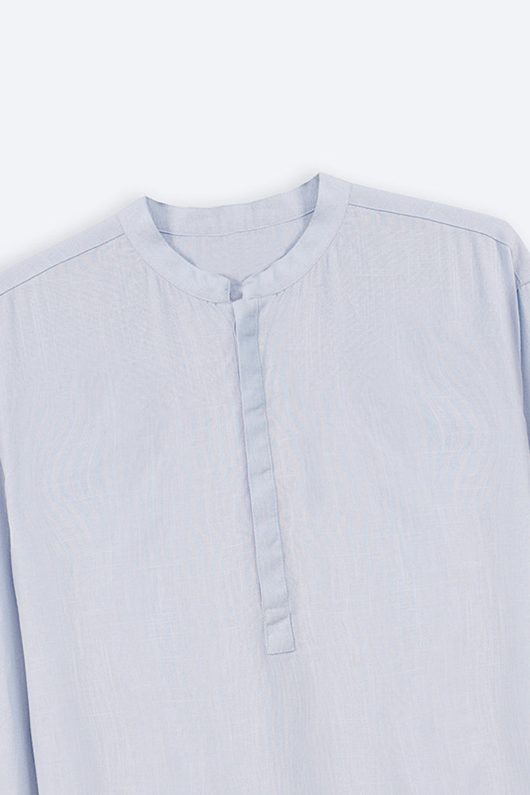 SKY BLUE HALF PLACKET SHIRT