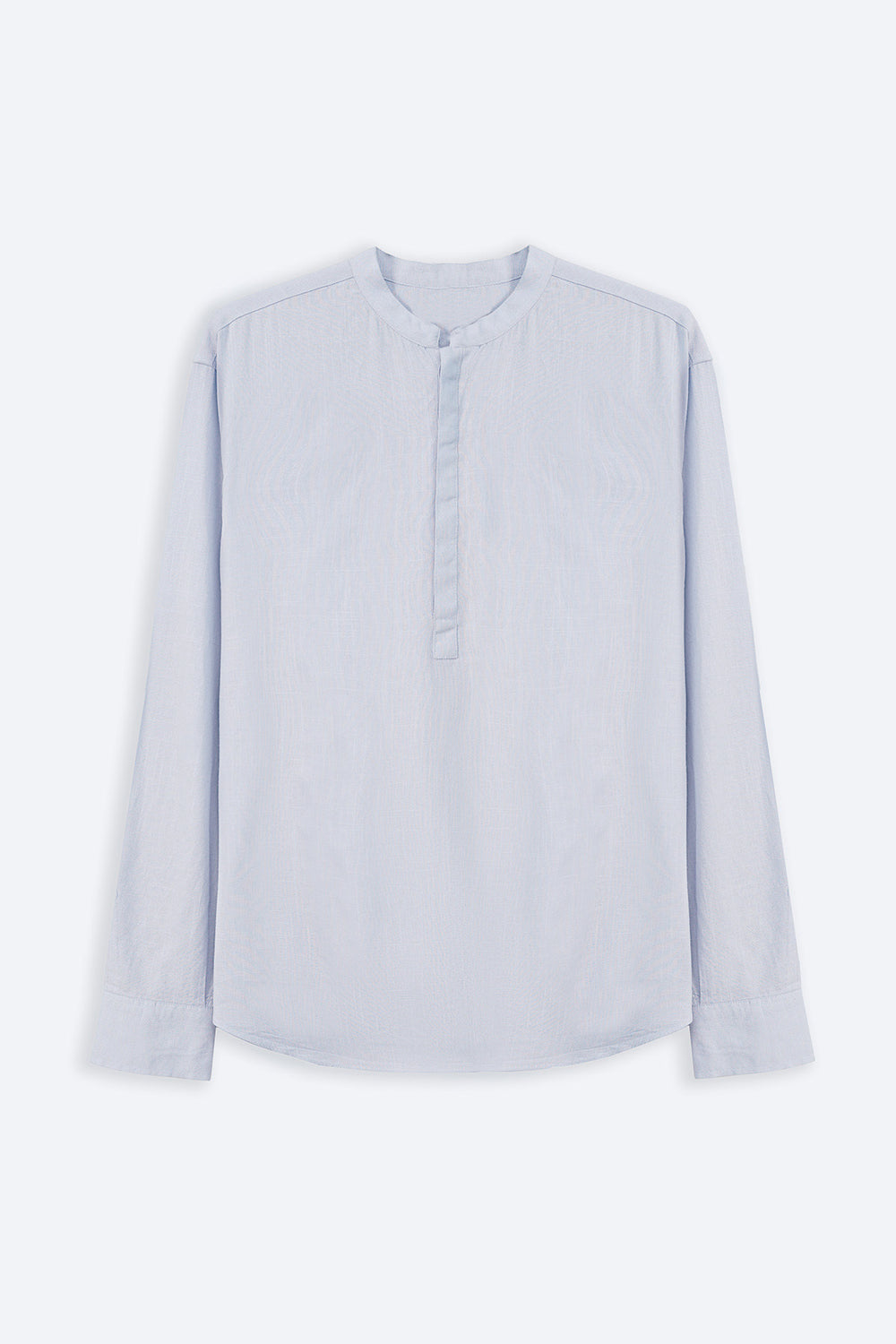 SKY BLUE HALF PLACKET SHIRT