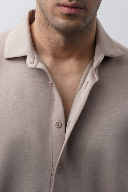 KHAKI BASIC NEOPRENE SHIRT