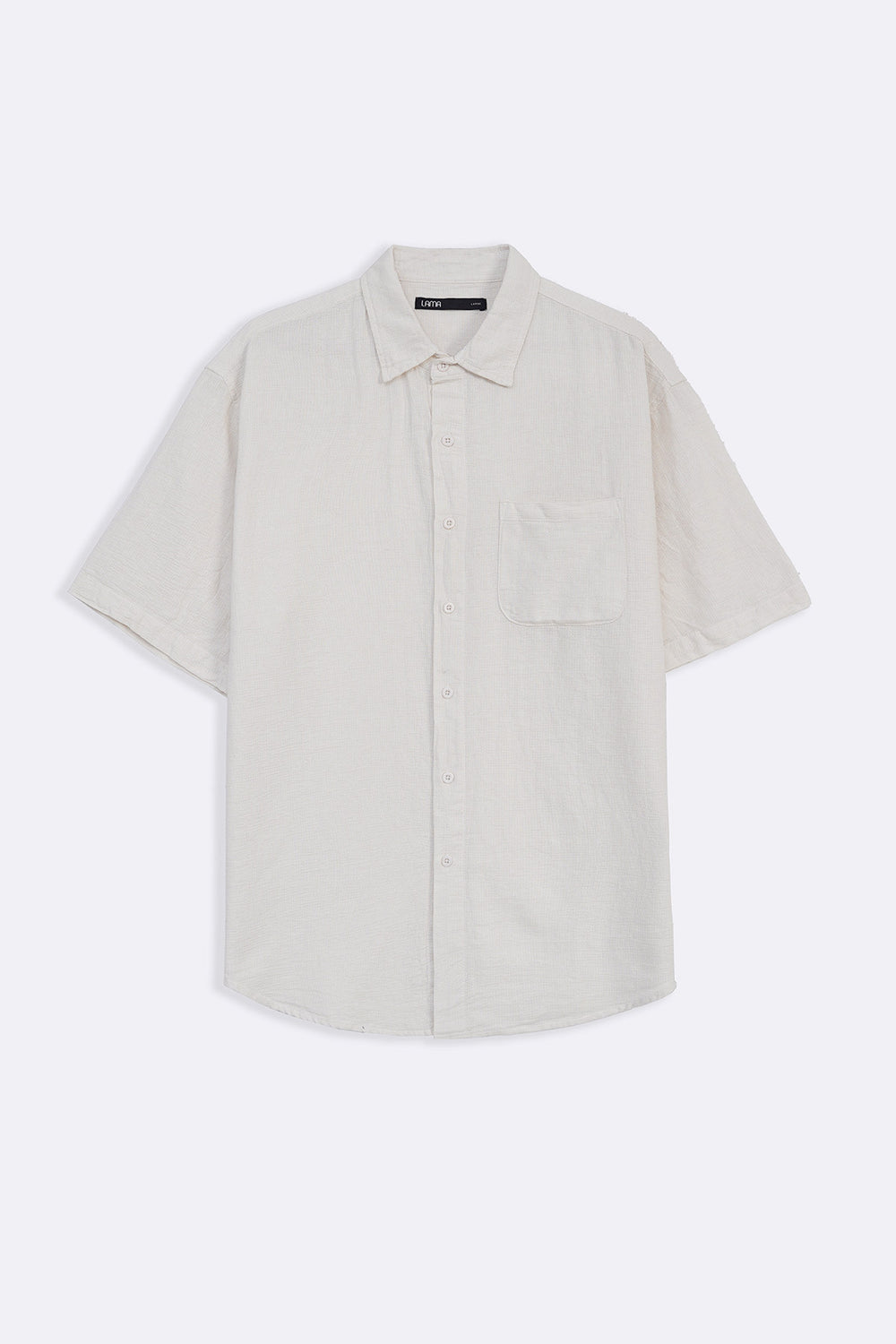 ECRU RELAXED DOBBY SHIRT