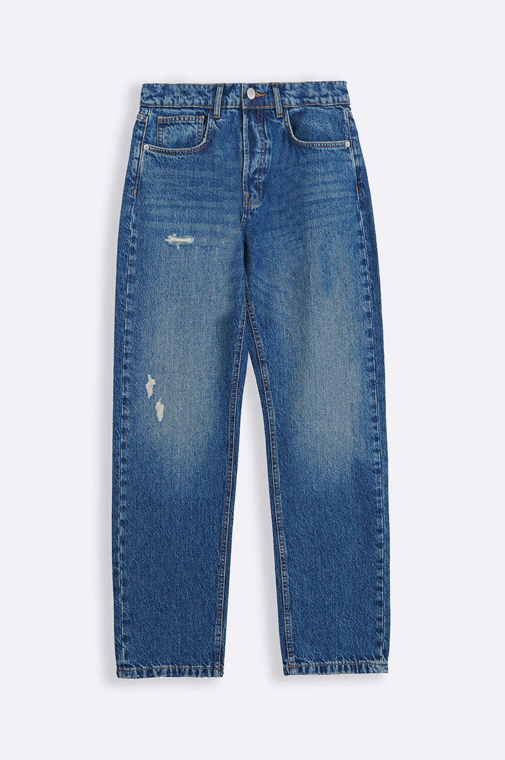 BLUE RELAXED STRAIGHT 
JEANS