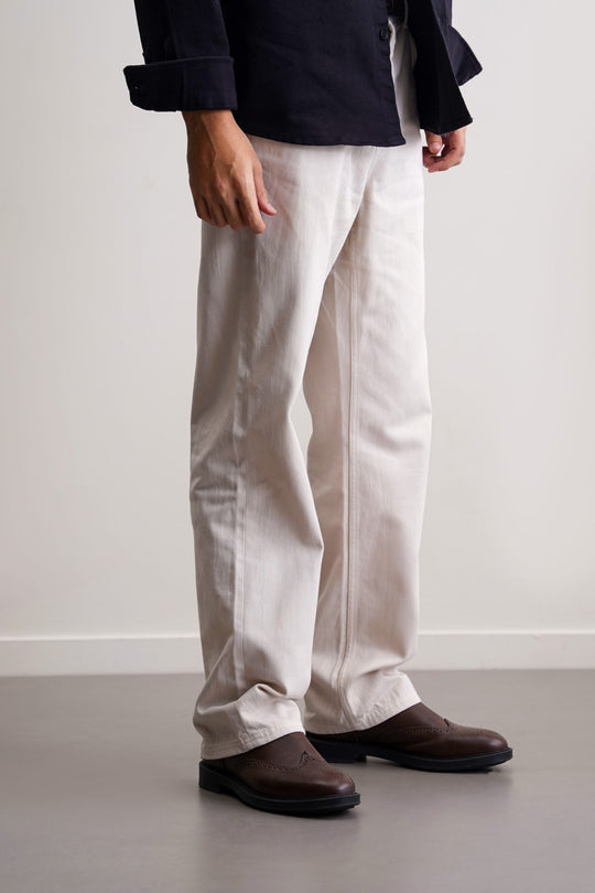 ECRU REGULAR STRAIGHT
FIT JEANS