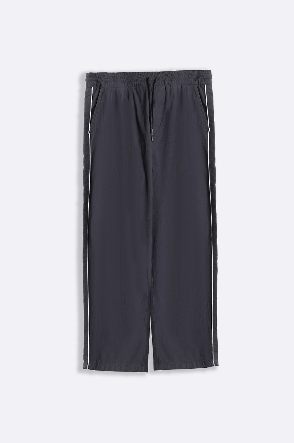 NAVY LOOSE COTTON TROUSERS