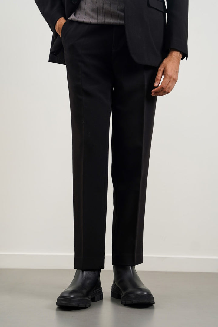 BLACK CLASSIC SUIT TROUSER