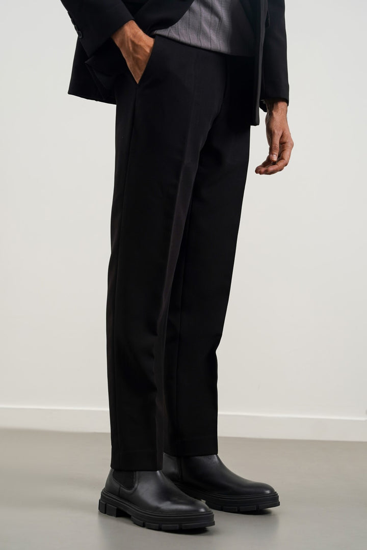 BLACK CLASSIC SUIT TROUSER