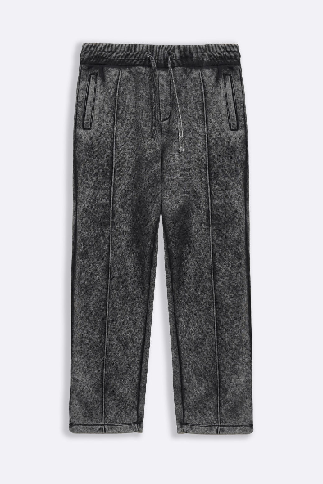 CHARCOAL SOFT COTTON FLEECE PANTS