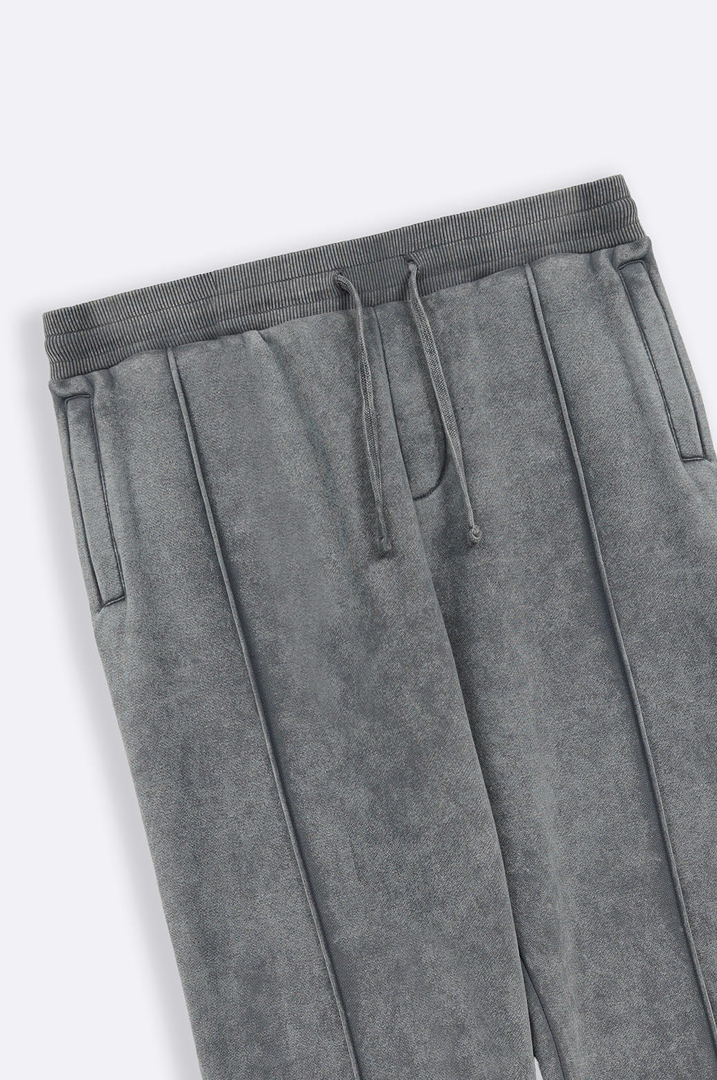 GREY SOFT COTTON FLEECE PANTS