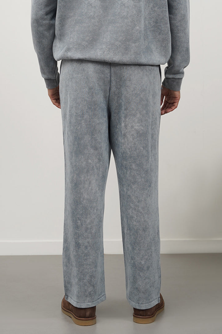 GREY SOFT COTTON FLEECE PANTS