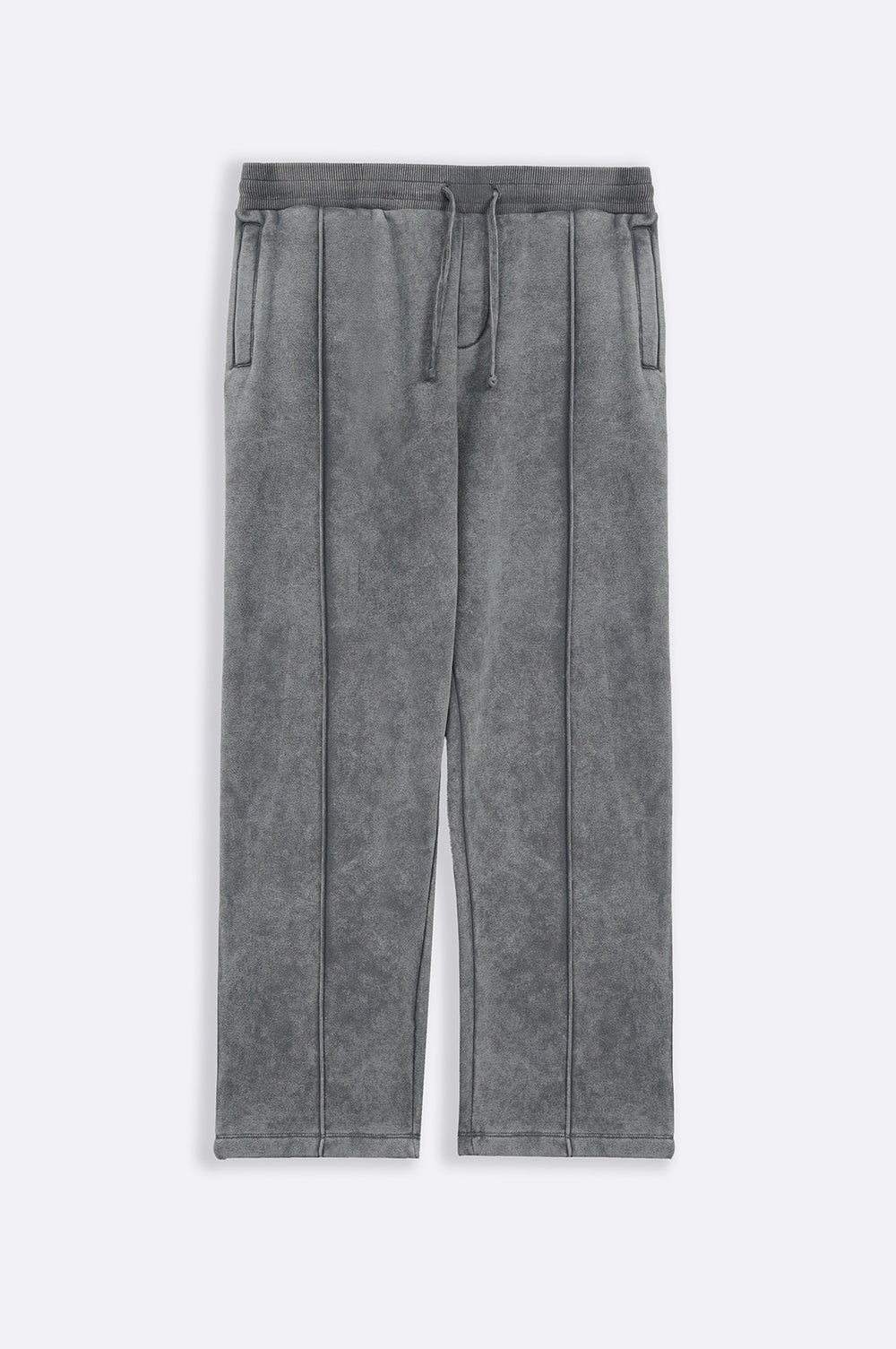 GREY SOFT COTTON FLEECE PANTS