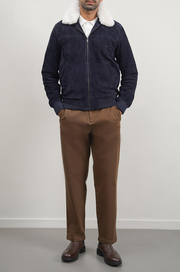 BROWN STRAIGHT TWILL PANTS