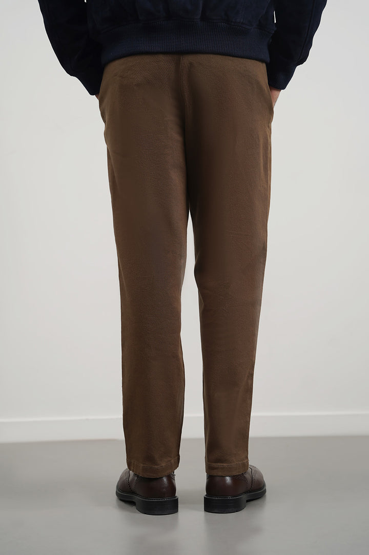 BROWN STRAIGHT TWILL PANTS