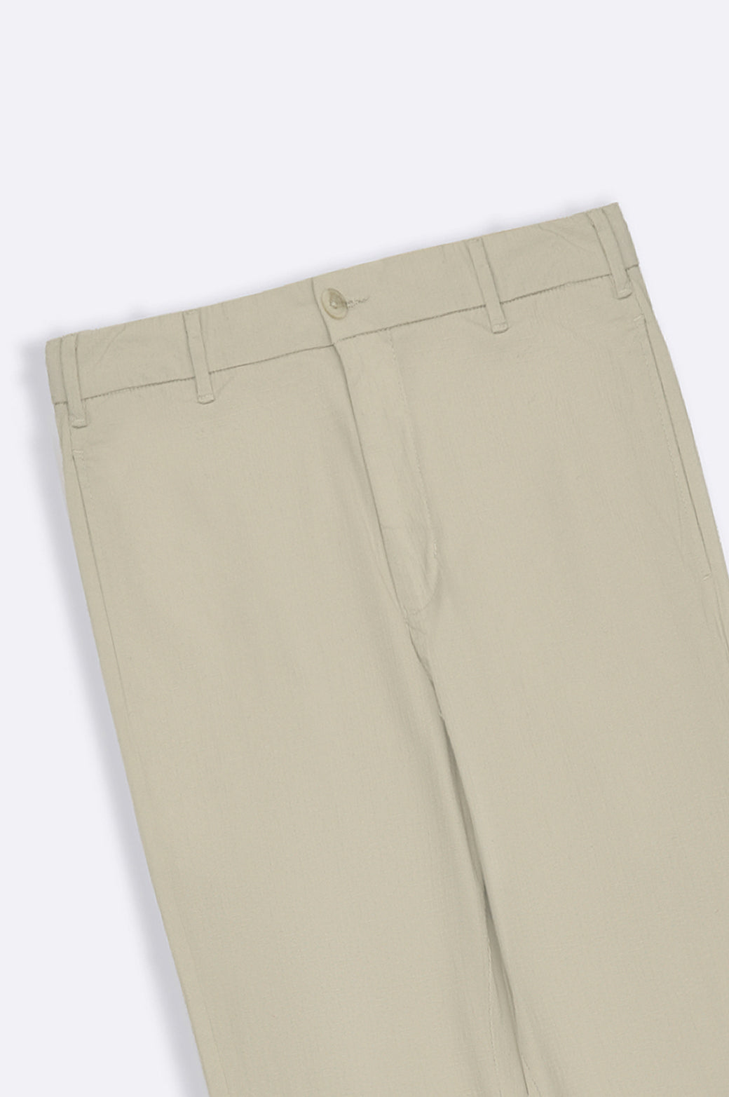 TEXTURED COTTON PANTS