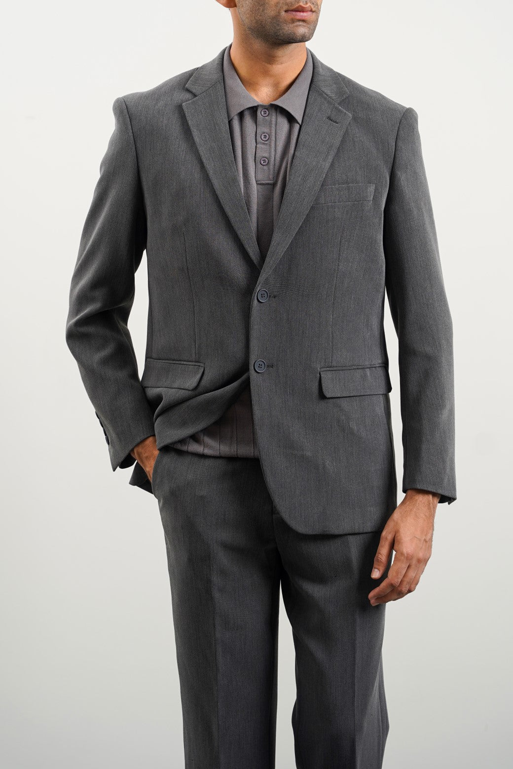 GREY TAILORED FIT BLAZER