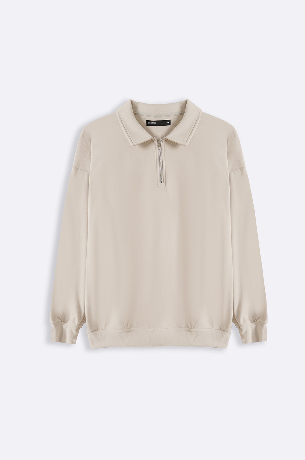 SAND QUATER ZIP JUMPER