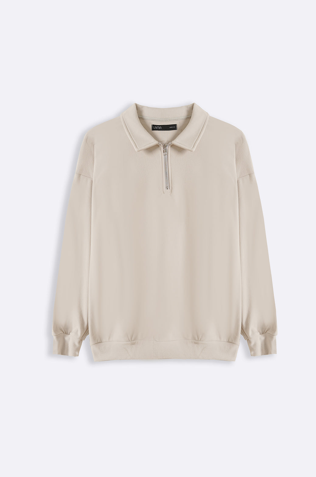 SAND QUATER ZIP JUMPER