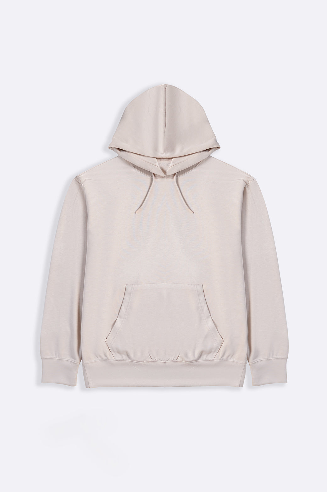 BEIGE PULL-OVER HOODIE