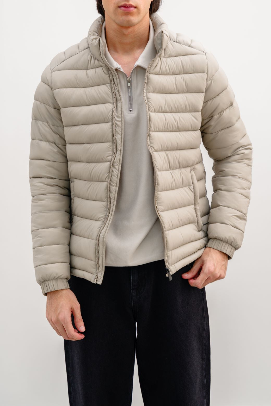 BEIGE REGULAR PUFFER