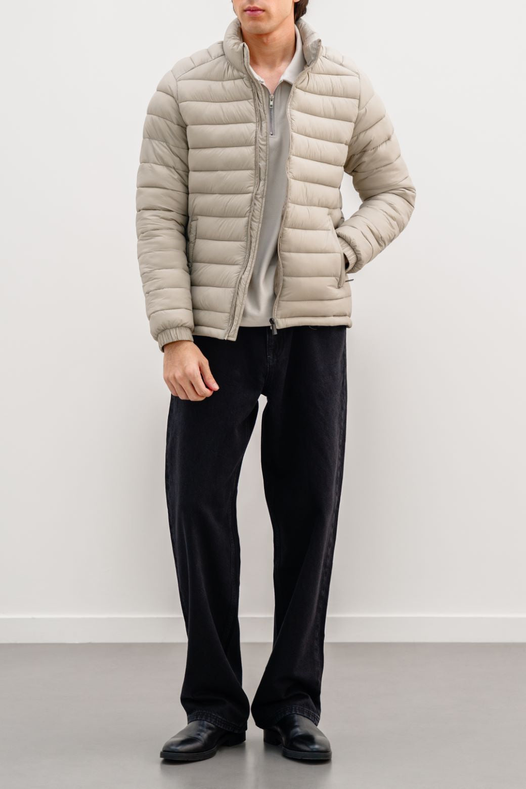 BEIGE REGULAR PUFFER