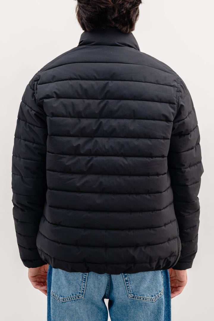 BLACK REVERSIBLE PUFFER JACKET