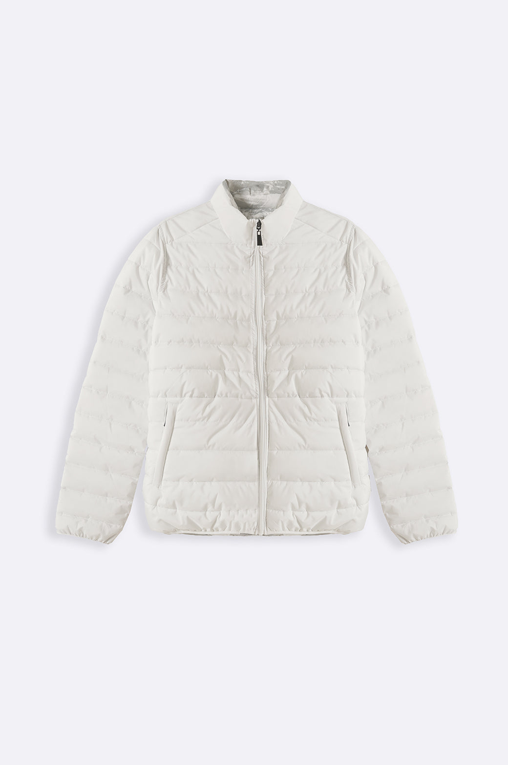 WHITE REVERSIBLE PUFFER JACKET